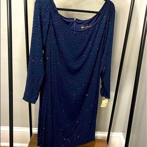 Pamela Dennis Navy sequin dress
